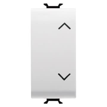 GEWISS - GEWGW10121 COMMUTATORE UNIPOLARE 250V ac - 10AX - NEUTRO - SIMBOLO SU-GIU' - 1 MODULO - BIANCO LUCIDO - CHORUSMART