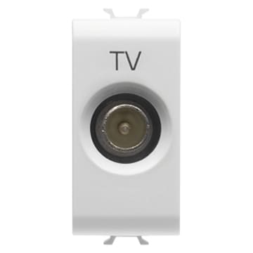 GEWISS - GEWGW10362 PRESA TV 1M PASS.5DB C.MASC.9,5MM BIANCO