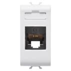 GEWISS - GEWGW10421 PRESA RJ45 - CATEGORIA 5e - UTP - 1 MODULO - CHORUSMART - BIANCO LUCIDO