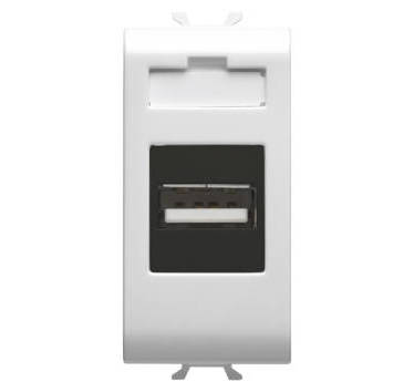 GEWISS - GEWGW10459 PRESA USB - 1 MODULO - BIANCO LUCIDO - CHORUSMART
