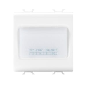 GEWISS - GEWGW10663 LAMPADA AUTONOMA DI EMERGENZA - 230Vac 50/60Hz 1h - 2 MODULI - BIANCO LUCIDO - CHORUSMART