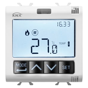 GEWISS - GEWGW10795H TERMOSTATO CON GESTIONE UMIDITÀ - KNX - 2 MODULI - BIANCO - CHORUSMART