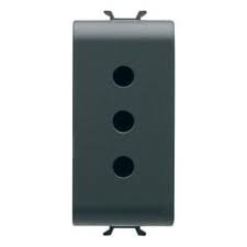 GEWISS - GEWGW12201 PRESA 1M 2P+T 10A P11 ST.ITA.NERO