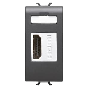 GEWISS - GEWGW12459 PRESA USB - 1 MODULO - NERO SATINATO - CHORUSMART