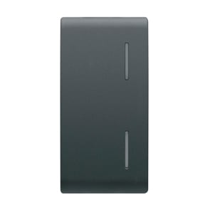 GEWISS - GEWGW12557 TASTO SING.LOC.DOPPIA PER PULS.KNX NERO