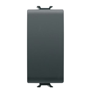 GEWISS - GEWGW12915 PULSANTE SOFT-CLICK - TASTO NEUTRO - PER RELE, DIMMER E INTER.CONT. BUS - 1P NA/NC 4A PRIVO DI POT. - 1 MODULO - NERO SATINATO - CHORUSMART