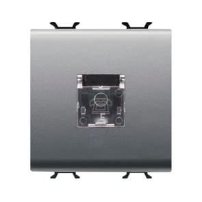 GEWISS - GEWGW14409 CONNETTORE TELEFONICO RJ11 2M TITANIO