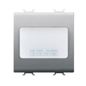 GEWISS - GEWGW14663 LAMPADA AUTONOMA DI EMERGENZA - 230Vac 50/60Hz 1h - 2 MODULI - TITANIO - CHORUSMART