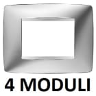 GEWISS - GEWGW16104MC PLACCA ONE 4P CROMO