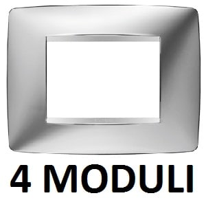 GEWISS - GEWGW16104MC PLACCA ONE 4P CROMO