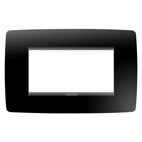 GEWISS - GEWGW16104TN PLACCA ONE - IN TECNOPOLIMERO - 4 POSTI - NERO TONER - CHORUSMART
