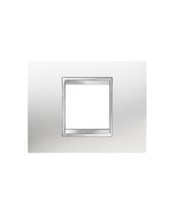 GEWISS - GEWGW16202TB PLACCA LUX 2P BIANCO LATTE