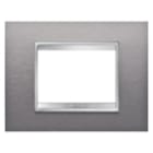 GEWISS - GEWGW16203MI PLACCA LUX 3P INOX SPAZZOLATO