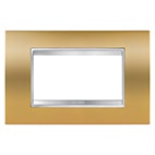 GEWISS - GEWGW16204MO PLACCA LUX 4P ORO