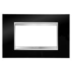 GEWISS - GEWGW16204TN PLACCA LUX 4P NERO TONER