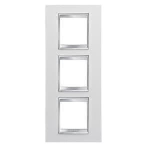 GEWISS - GEWGW16227TB PLACCA LUX INT.2+2+2P V.BIANCO LATTE