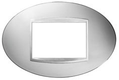 GEWISS - GEWGW16303MC PLACCA ART 3P CROMO