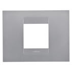 GEWISS - GEWGW16402VT PLACCA GEO - IN TECNOPOLIMERO VERNICIATO - 2 POSTI - TITANIO - CHORUSMART