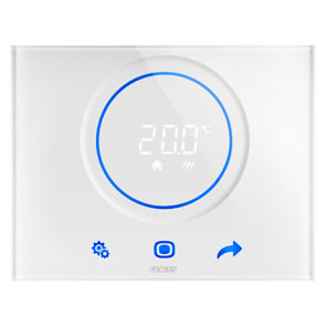 GEWISS - GEWGW16974CN TERMOSTATO THERMO ICE - KNX/EASY - INCASSO - NERO - CHORUSMART
