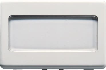 GEWISS GEWGW20024 PULSANTE CON TARGA P.NOME 3M ILLUM.SY/WT