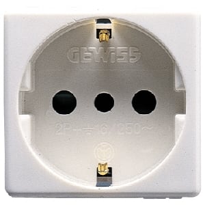 GEWISS GEWGW20205 PRESA 2P+T 16A ST.ITALIANO/TED.SY/WT