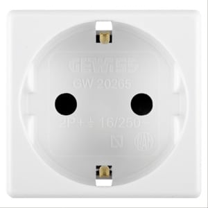 GEWISS - GEWGW20265 PRESA 2P+T 16A ST.TEDESCO SY/WT