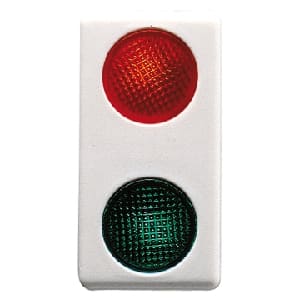 GEWISS - GEWGW20607 SPIA SEGN.DOPPIA ROSSO/VER.230V SY/WT