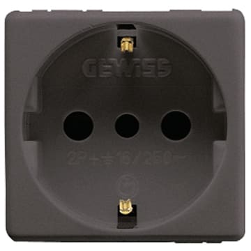 GEWISS GEWGW21205 PRESA 2P+T 16A ST.ITALIANO/TED.SY/BK