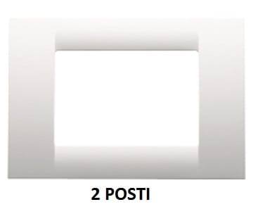 GEWISS - GEWGW22102 PLACCA 2P BIANCO NUVOLA SYSTEM VIRNA
