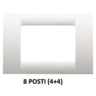 GEWISS - GEWGW22107 PLACCA 8M BIANCO NUVOLA SYSTEM VIRNA