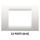 GEWISS - GEWGW22108 PLACCA 12M BIANCO NUVOLA SYSTEM VIRNA