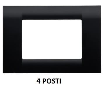 GEWISS - GEWGW22114 PLACCA 4P NERO TONER SYSTEM VIRNA