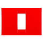 GEWISS - GEWGW22121 PLACCA 1M ROSSO GERANIO SYSTEM VIRNA