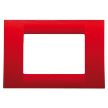GEWISS - GEWGW22123 PLACCA 3P ROSSO GERANIO SYSTEM VIRNA