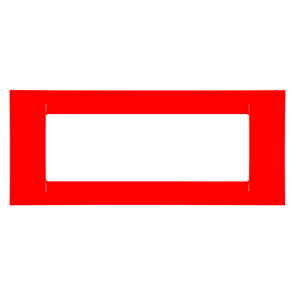 GEWISS - GEWGW22126 PLACCA 6P ROSSO GERANIO SYSTEM VIRNA