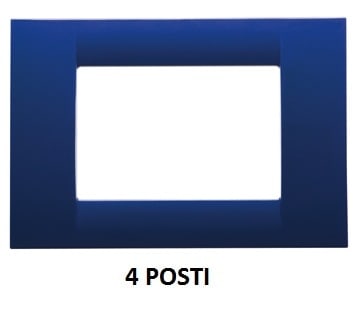 GEWISS - GEWGW22174 PLACCA 4P BLU JAZZ SYSTEM VIRNA