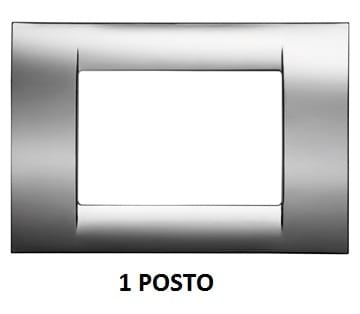 GEWISS - GEWGW22251 PLACCA 1P CROMO SOFT SYSTEM VIRNA