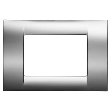 GEWISS GEWGW22253 PLACCA 3M CROMO SOFT SYSTEM VIRNA