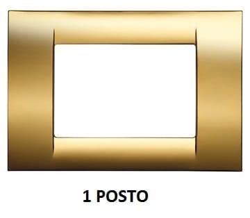 GEWISS - GEWGW22261 PLACCA 1P ORO ANTICO SYSTEM VIRNA