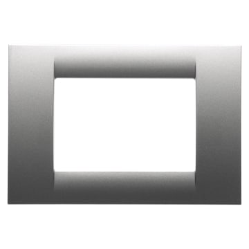GEWISS - GEWGW22283 PLACCA 3P TITANIO METALLIZ.SYSTEM VIRNA