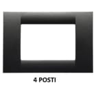 GEWISS - GEWGW22294 PLACCA 4M ARDESIA METALLIZ.SYSTEM VIRNA