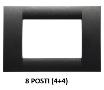 GEWISS - GEWGW22297 PLACCA 8P ARDESIA METALLIZ.SYSTEM VIRNA