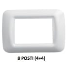 GEWISS - GEWGW22507 PLACCA 8M BIANCO NUVOLA TOP SYSTEM