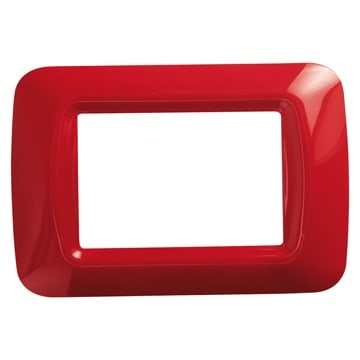 GEWISS - GEWGW22523 PLACCA 3 POS.ROSSO GERANIO TOP SYSTEM