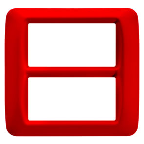 GEWISS - GEWGW22527 PLACCA 8 POS.ROSSO GERANIO TOP SYSTEM