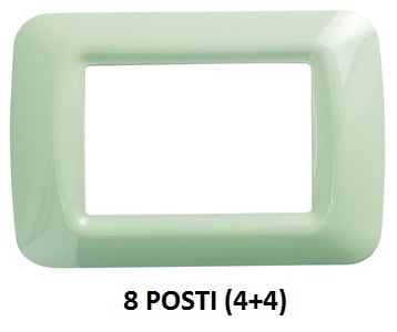 GEWISS - GEWGW22547 PLACCA 8 POS.VERDE VENEZIA TOP SYSTEM
