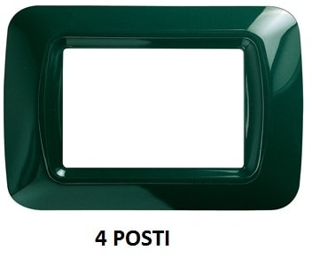 GEWISS - GEWGW22554 PLACCA 4 POS.VERDE RACING TOP SYSTEM