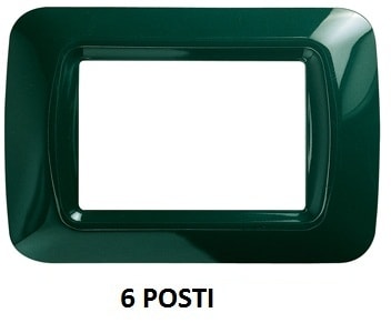 GEWISS - GEWGW22556 PLACCA 6 POS.VERDE RACING TOP SYSTEM