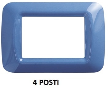 GEWISS - GEWGW22564 PLACCA 4 POS.AZZURRO CIELO TOP SYSTEM