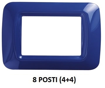 GEWISS - GEWGW22577 PLACCA 8 POS.BLU JAZZ TOP SYSTEM